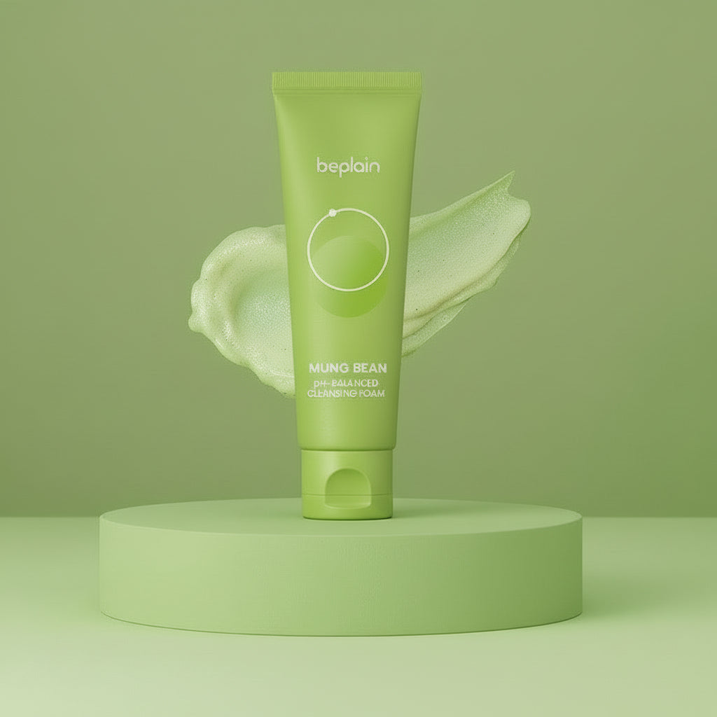 BEPLAIN Mung Bean pH-Balanced Cleansing Foam Jumbo 160 ml