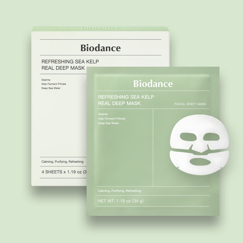 BIODANCE Refreshing Sea Kelp Real Deep Mask – Pack de 4 mascarillas