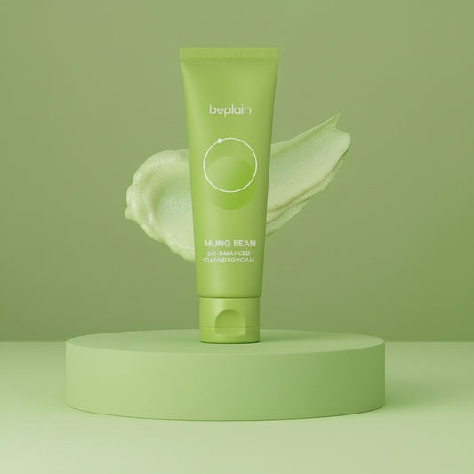 BEPLAIN Mung Bean pH-Balanced Cleansing Foam Jumbo 160 ml